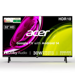 Acer 80 cm (32 inches) Ultra I Series HD Smart LED Google TV AR32HDJGU2841BD (Black)-1