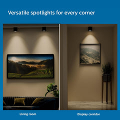 Philips 6W Surface Mounted LED Spot Light (Pack of 6) (Warm White, B0CVH5Y68H)