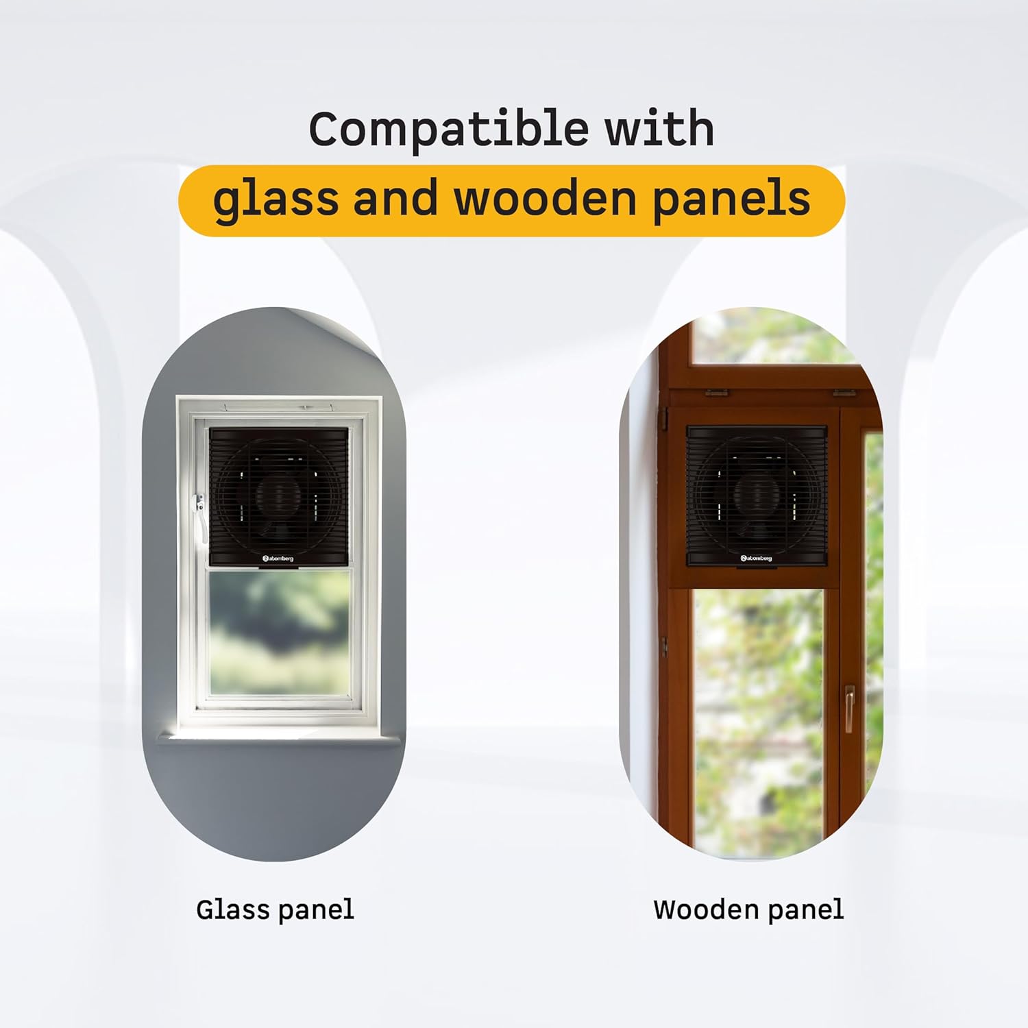 atomberg Efficio Exhaust 8 Inches | Suitable for Bathroom, Kitchen | BLDC Motor | Easy to Clean | 2 Year Warranty (Brown)