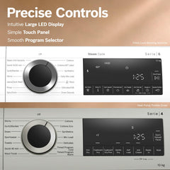 Bosch Washer Dryer Combo: 12 kg 5 Star Front Load Fully-Automatic Washing Machine (WGA27400IN, White) with 10 kg Fully Automatic Front Load Condenser (WQG2520XIN)-6