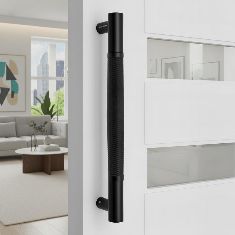 Plantex Main Door Handle/Stainless Steel & Aluminium Door Handle/450mm Pull-Push Handle for Home/Office/Hotel - Pack of 1 (DTMD-411, Black)-1