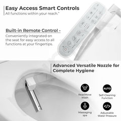 Plantex Smart Commode for Toilet/One Piece Commode with Smart Toilet Seat/Floor Mount Toilet - S Trap (White)-6