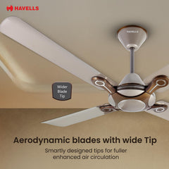 Havells Leganza 4 Blade 1200mm Ceiling Fan (Mist)-5