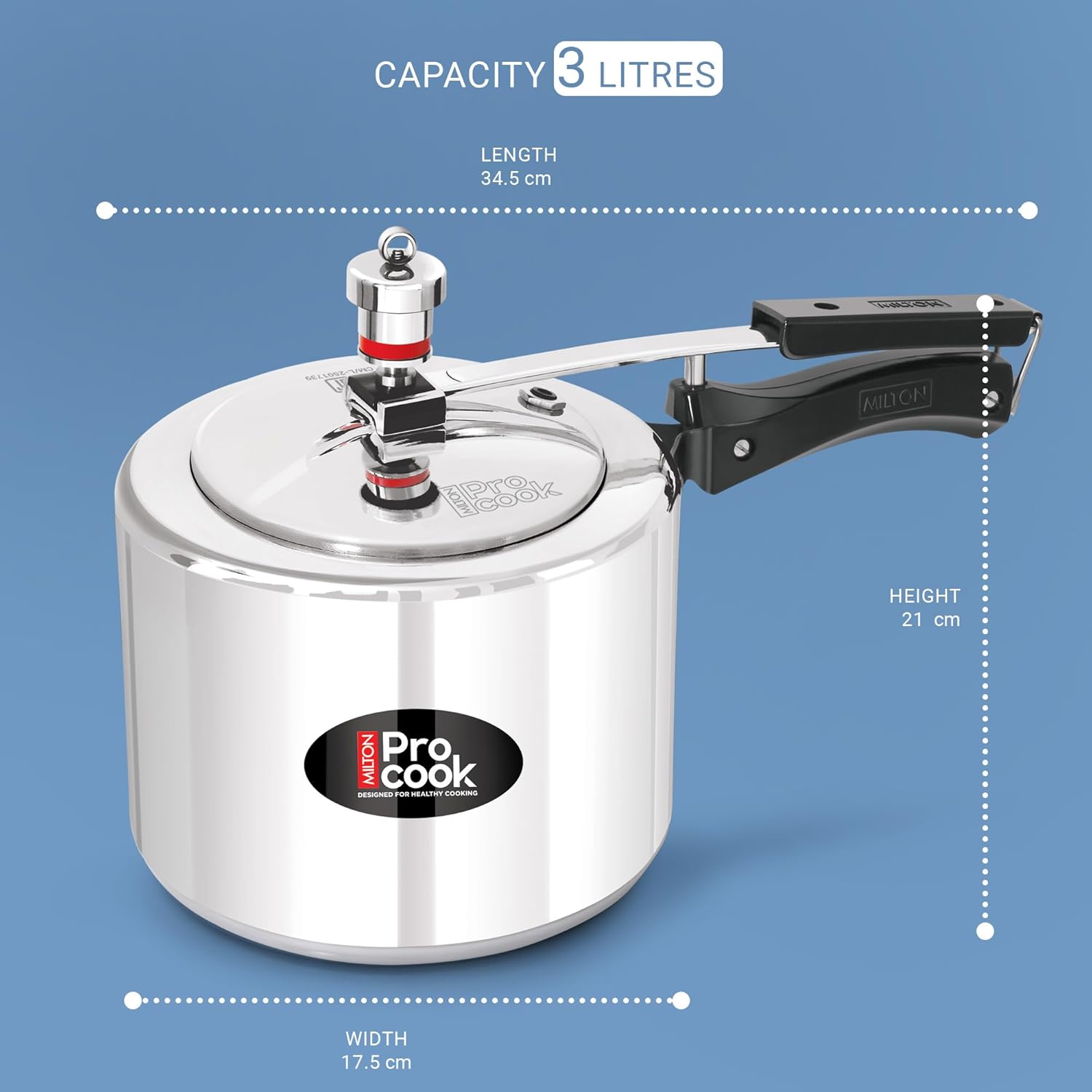 Pressure Cooker Inner Lid Aluminium Induction (Milton Procook)