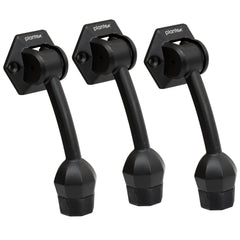 Plantex Door Stopper for Main Door/5-Inch Stopper with Rubber Grip/Stoppers for Wooden Door/Stops for Door Pack of 3 (Z-Black)-1
