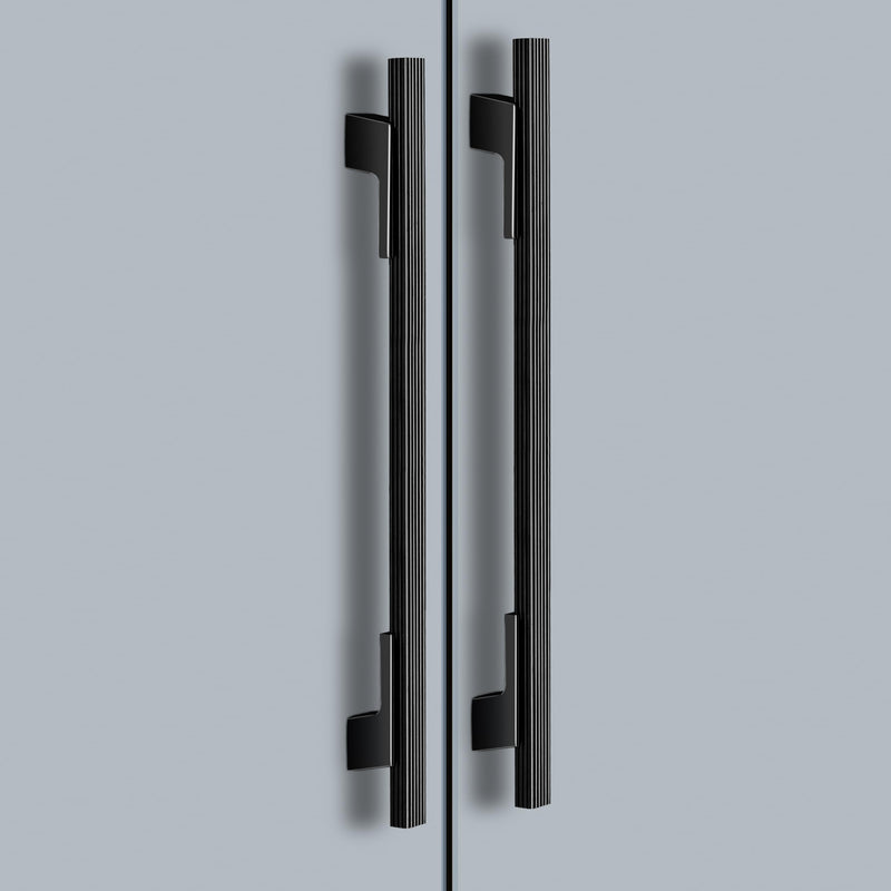 Plantex Cabinet Handle/Kitchen Cabinet Door Handle/Wardrobe/288 mm Cupboard Handle/Door Pull-Push Handle for Home/Office - Pack of 2 (Black) (Model APS-DTC-5580)-1