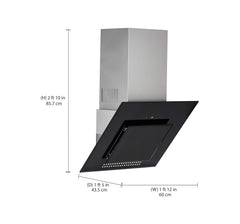 Kaff 60 cm 1180 m3/h Chimney (VEGAS 60, Black)