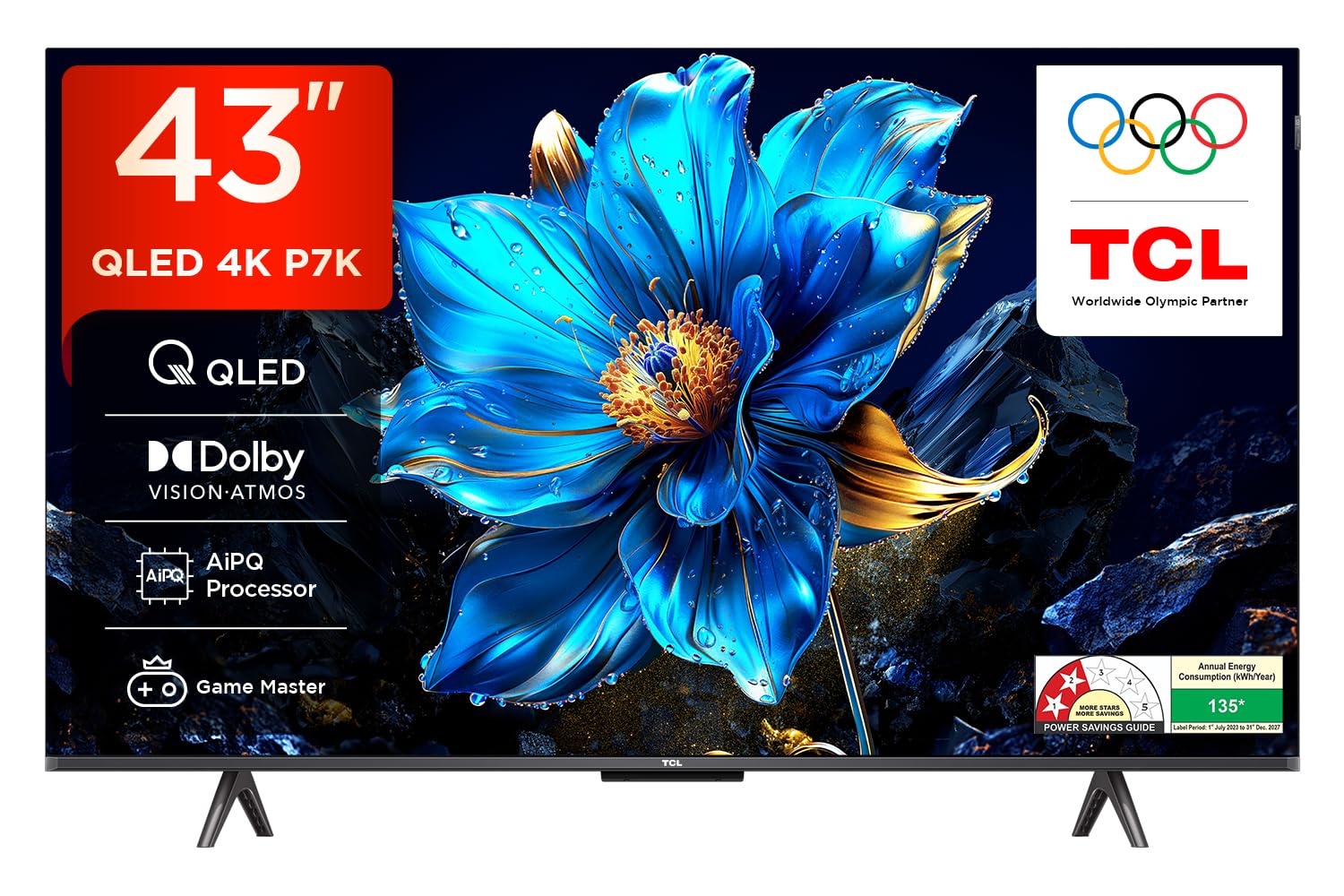 TCL 165 cm (65 inches) 4K Ultra HD Smart QLED Google TV 65P71K
