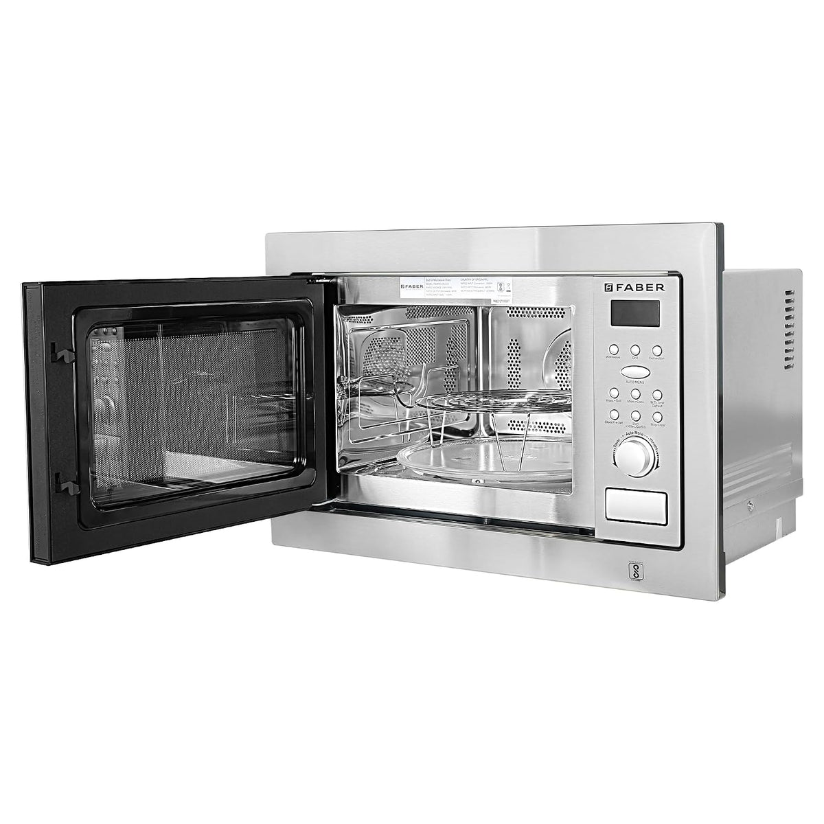 Faber 25L Microwave Oven | Grill,Convection, Defrost | 10 Auto Menus | Speedy & Multi-Stage & Combination Cooking| Child