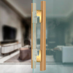 Plantex 17 Inch Main Door Handle for Wooden Doors - Pull-Push Handle Accessories (Pack of 1, Gold)-6