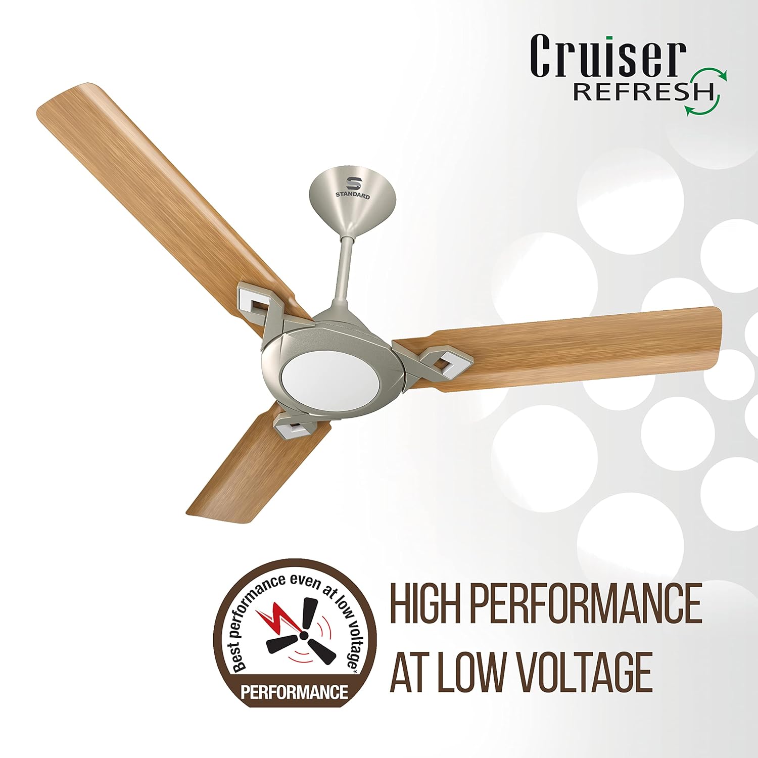 Standard Cruiser Refresh 1200mm Ceiling Fan (American Walnut)