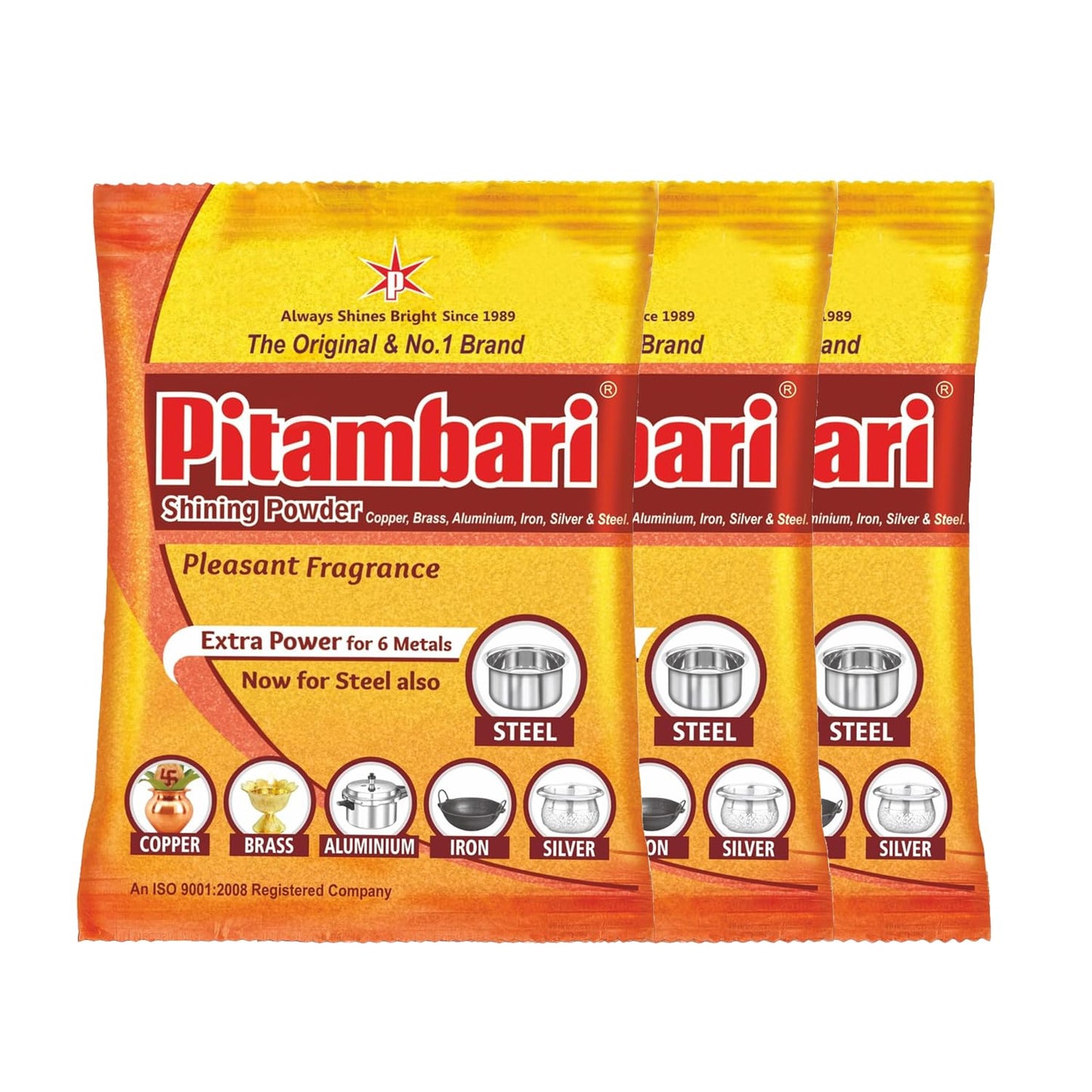 Pitambari Shining Powder - 200g | For 6 Types of Metals (pack of 1)
