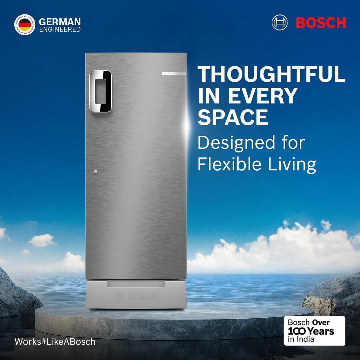 Bosch 207 L, 3 star, Direct-Cool Single Door Refrigerator (CST20S23VI)-2