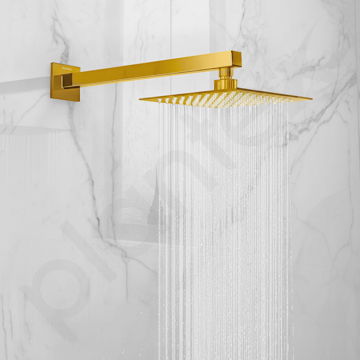 Plantex 18-Inch Shower Arm for Overhead Shower/Stainless Steel Shower Pipe/Wall Mount Bathroom Fitting with 1⁄2-Inch Thread - Pack of 1 (Gold)-4