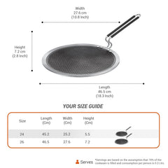 Concave Tawa Honeycomb - (Pro Cook By Milton)