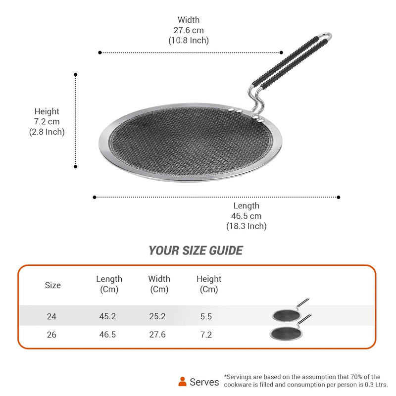 Concave Tawa Honeycomb - (Pro Cook By Milton)