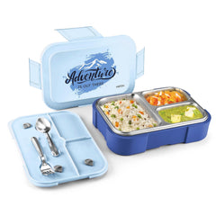 Bravo 3 Steel Thermoware Lunchbox (Milton)