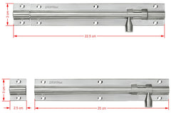 Plantex Stainless Steel Tower Bolt/Tower Bolt for Home,Offices Doors and Windows/Tower Bolt for Main Door/Door Latch/Kundi/Chitakini/Door Latch for Windows - Pack of 6 (Matt Finish, 8 inch)-3