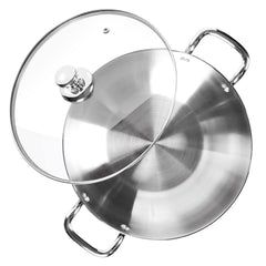 Stainless Steel Kadhai with Glass Lid (Milton Procook)