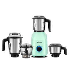 Atomberg Yulia 750 Watt Mixer Grinder | 4 Multipurpose Jars including Chopper Jar | Coarse Mode for Silbatta-like Textures | Powerful Intelligent Motor | Advanced Safety Features | Frosty Mint