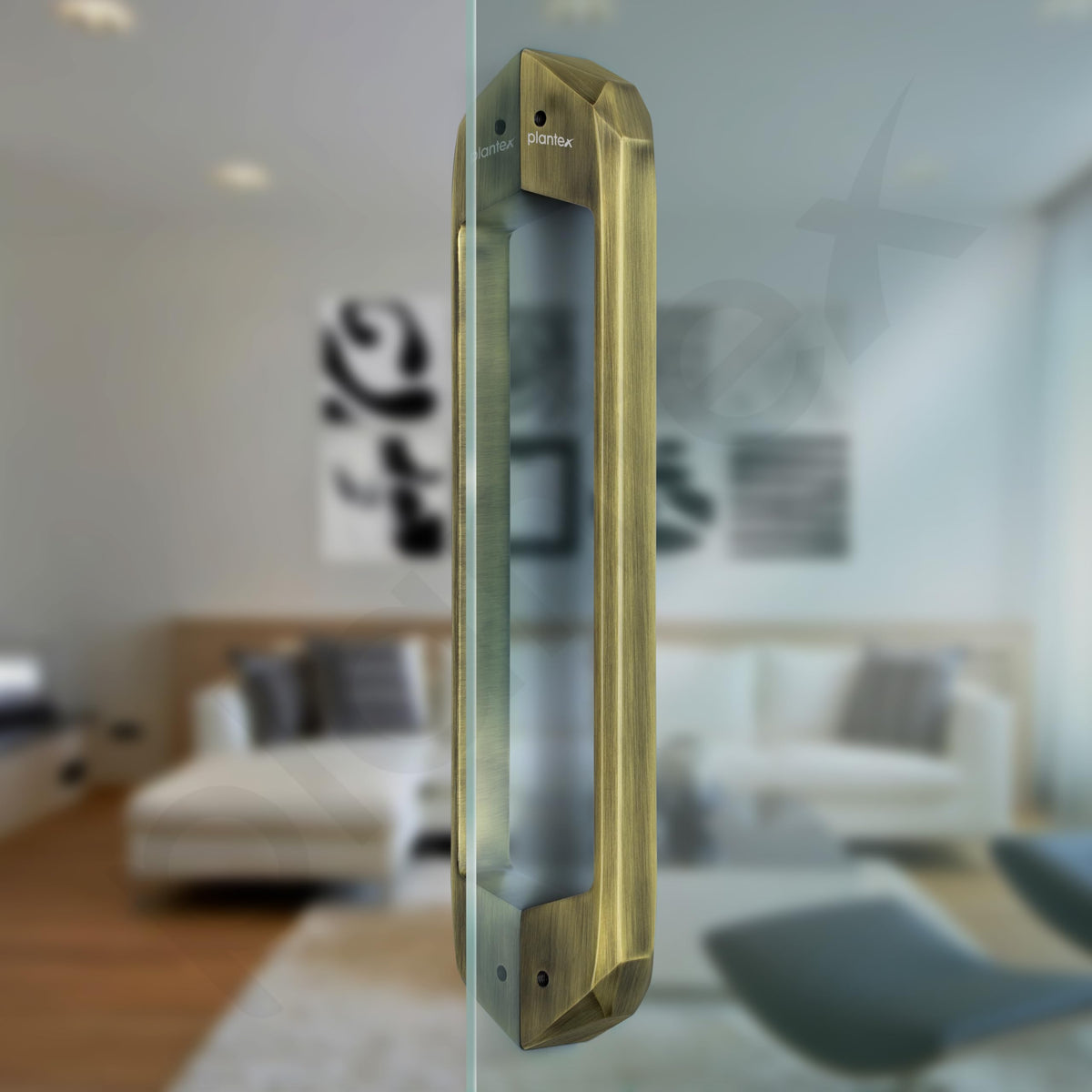 Plantex Door Handle/Main Door Handle/14 Inch Pull-Push Handle for Home & Office/3 Years Warranty Pack of 1 (SH-351, Brass Antique)-5