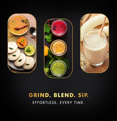 Sujata MG03 Mixer Grinder|1000 Watts Double Ball Bearing Motor|24000 RPM|Non-Stop 90 Mins Running|4 Jars including 1750ml Blender with Coconut Milk Extractor, 1500ml, 1000ml, 500ml Jar| (Black)