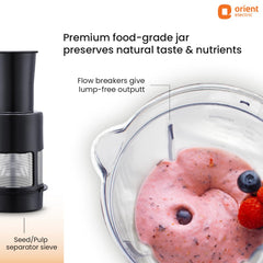 Orient Electric Super Power 750W mixer grinder with Juicer | 4 Jar with 3 stainless steel multipurpose jars & Juicing jar with Filter | Longer life balanced coil motor|5 years motor warranty by Orient