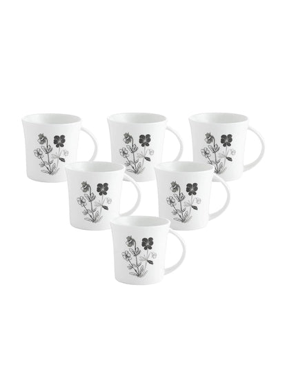 Clay Craft - Heaven Coffee Mugs Set, 6 Pieces, 210ml, MW27, Multicolor, Standard (CM-HEAVEN-MW27) - Ceramic