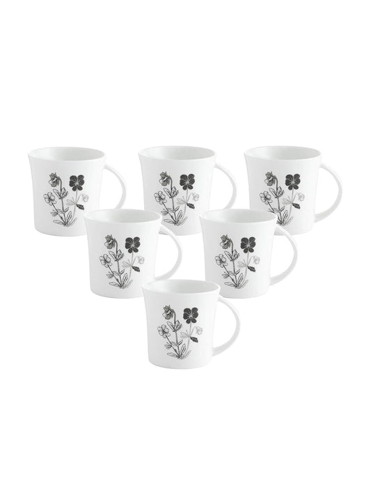 Clay Craft - Heaven Coffee Mugs Set, 6 Pieces, 210ml, MW27, Multicolor, Standard (CM-HEAVEN-MW27) - Ceramic