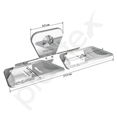 Plantex Stainless Steel Double Soap Dish/Soap Stand for Bathroom/Soap Storage/Soap Holder/Bathroom Accessories - Pack of 2 (Chrome)-4