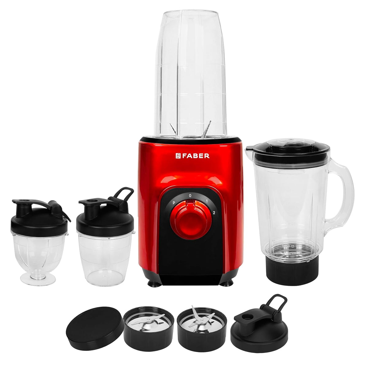 Faber ARIA 4in1 Sportz Blender |Mixer Grinder Blender|400 Watts |Smoothie maker|100% Copper Motor|Detachable SS Blade|2 