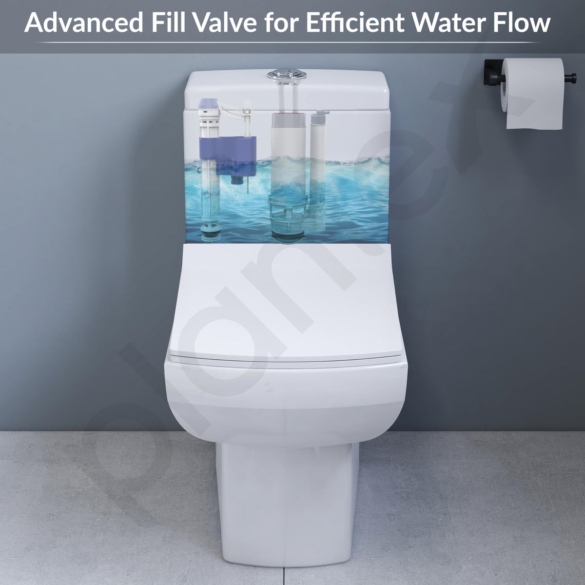 Plantex 10 Inch Ball Cocke for Flush Tank/Dual Siphon Flush Valve/Water-Saving Toilet Repair Kit for One Piece Toilet/Cistern Flush Tank Kit - (Set of 1)-2