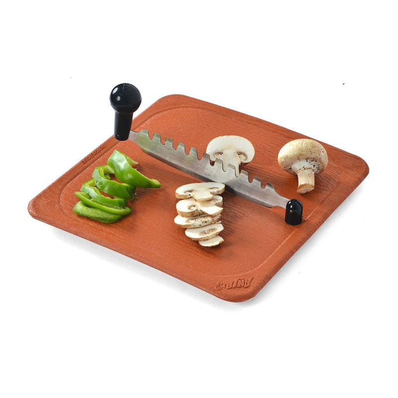 Anjali - FC02 Deluxe Fantastique Plastic Vegetable and Fruit Cutter (Brown, Silver, Small)