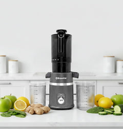 Brewine Cold Press Slow Juicer | 60 RPM High Nutrition Extraction | Wide Feeder | Reverse Function | Easy Clean Design | For Fruits & Vegetables