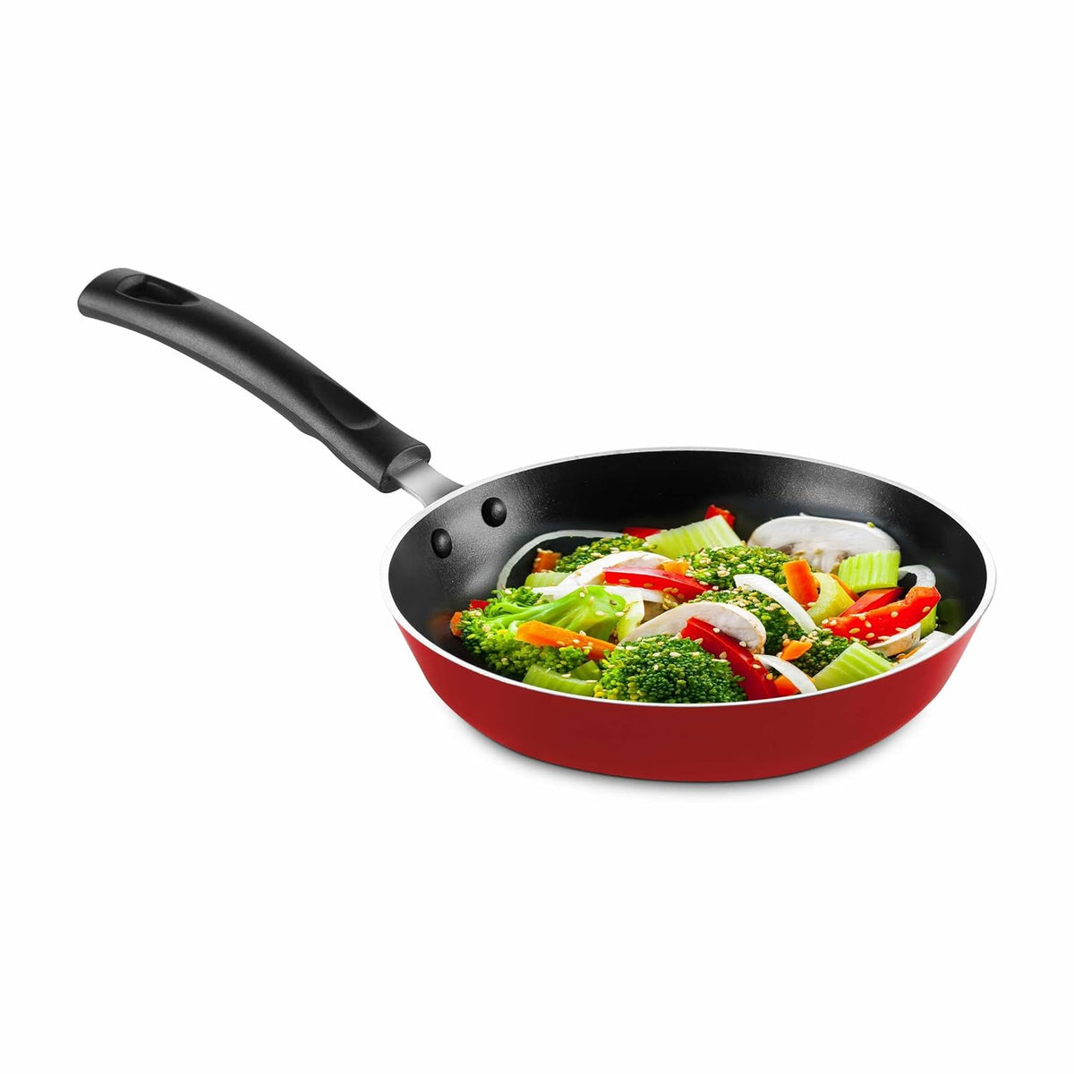 Pigeon Storm Non Stick Fry Pan, 240 IB, 1 Piece, Red