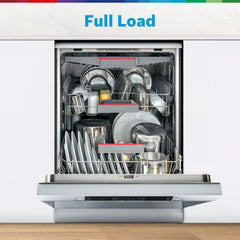 Bosch 14 Place Setting Dishwasher with Intensive Kadhai Program, 70⁰ Hot water wash, 3-Stage Adjustable Upper Rack, No Pre-Rinse (SMS46KI03I, Silver, Glass Protection Technology)