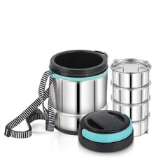 Pigeon HotBite Stainless Steel Insulated Lunch Box with 320 ml Food Containers, Hot and Cold