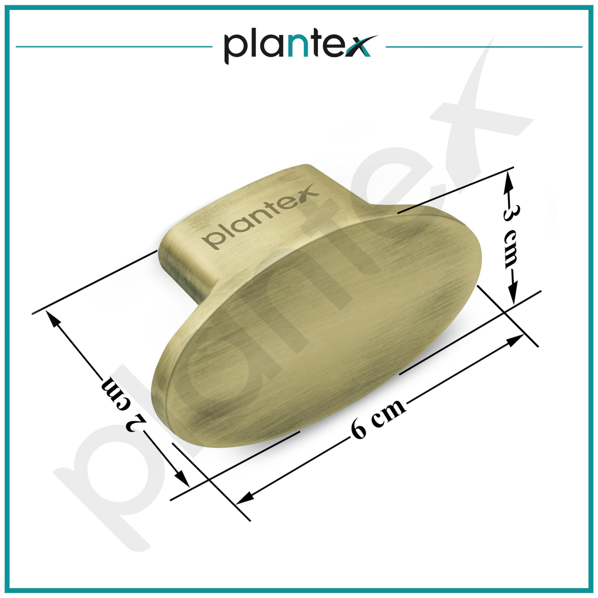 Plantex Knobs for Drawer/Small Drawer Knobs/Knobs for Cabinets/Pull-Push Knobs for Kitchen/Bedroom Drawer - Pack of 4 (Oval, Brass Antique)-3