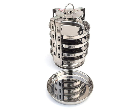 BLeaf Stainless Steel-5 Plate Thatte Idli Stand/Dhokla Maker (5 Plate, 5 Idli)