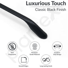 Plantex Cabinet Handle/224mm Handle for Wardrobe/Kitchen Handle/Pull-Push Handle for Home/Office - Pack of 1 (Black) (Model APS-PH-101)-3