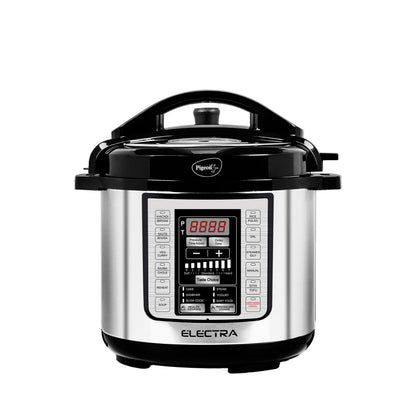 Pigeon By Stovekraft Electra Smart 6 Litre Electric Pressure Cooker with Digital Display | 18 Indian Preset Menu | Automatic Rice Cooker | Delay Timer & More (Stainless Steel)