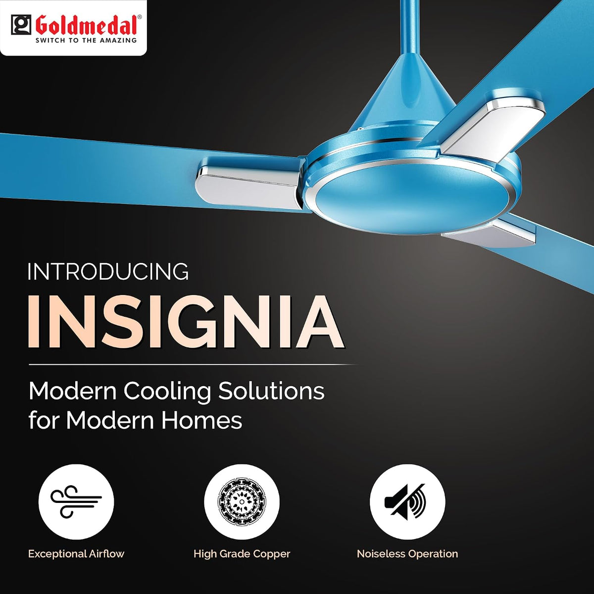 Goldmedal Insignia 1200 mm Star Rated Decorative Ceiling Fan