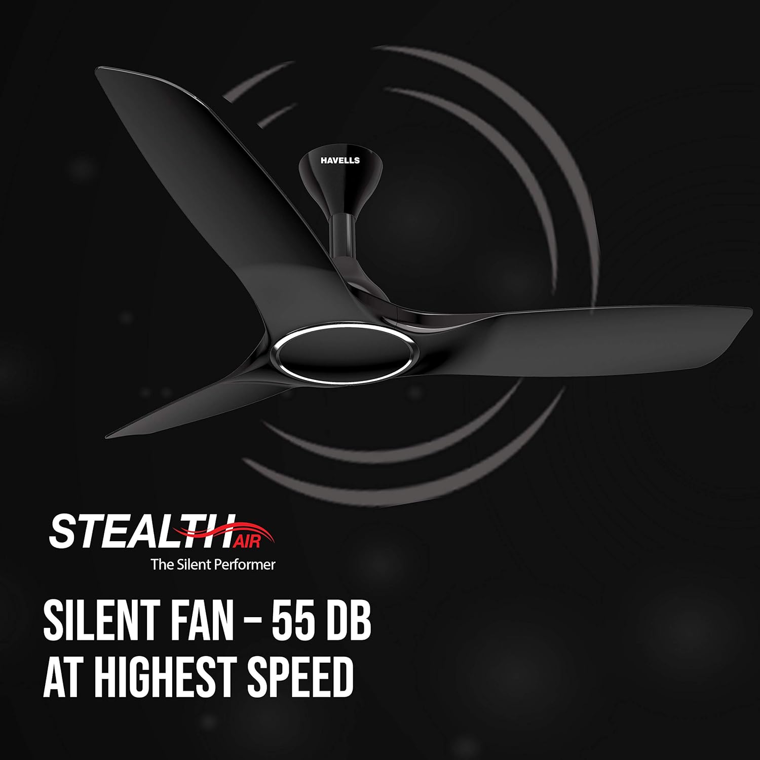 Havells Stealth Air Ceiling Fan (Metallic Black)