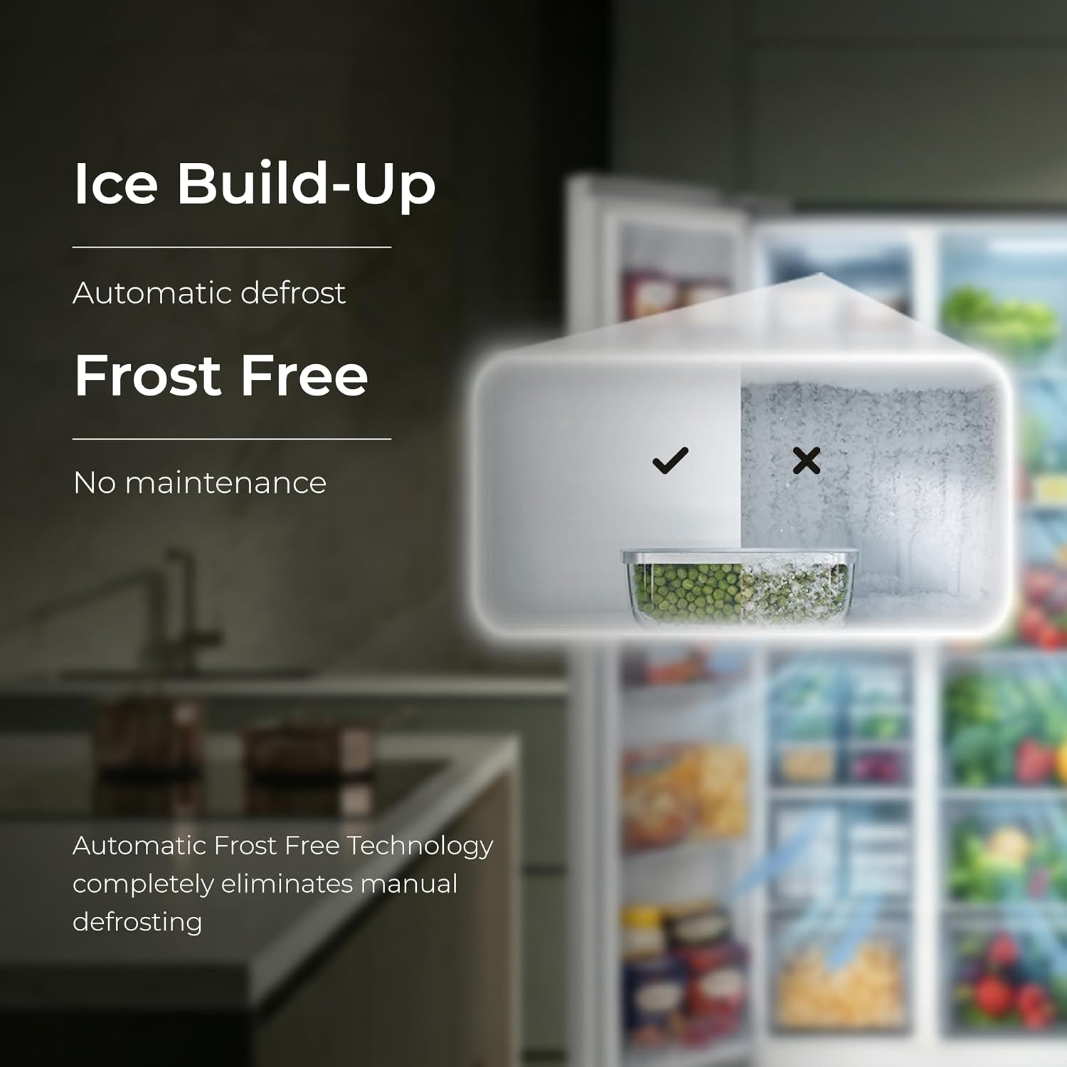 Midea 560 L Side by Side Refrigerator, Inverter Compressor, Multi Air Flow Cooling, Water Dispenser (MDRS704FGF46 Frost Free, Energy Efficient, Large Capacity, Bru-Steel Finish)