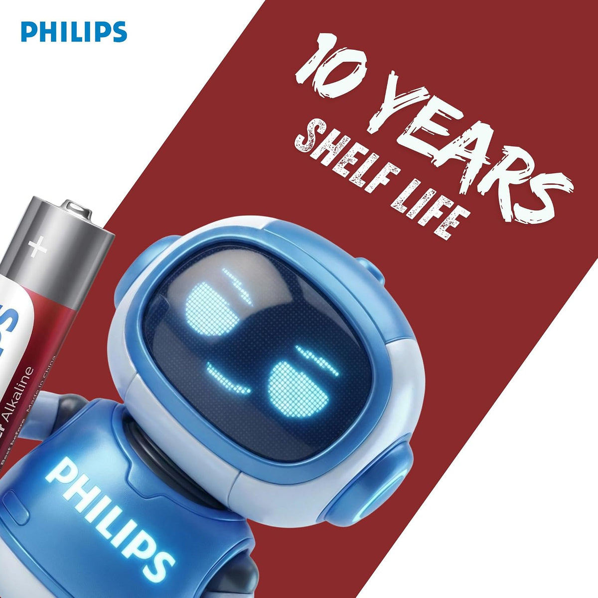 Philips LR6P4B/94 AA Power Alkaline Battery (Pack of 4)