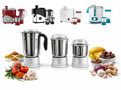 400ML, 800ML & 1 Litre Juicer Mixer Jar Set with White Socket | Compatible with Maharaja Whiteline (Selected Models Only) | Not Universal Fit | Check Before Order