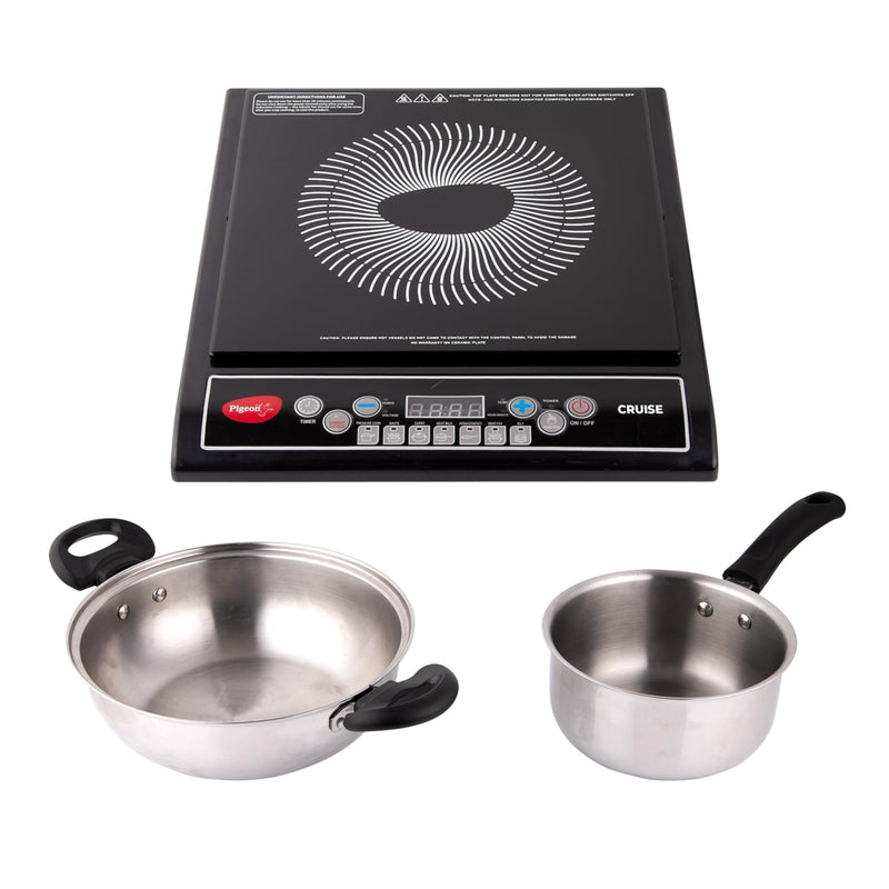 Pigeon by Stovekraft Brio Plus Induction Stove 2100 Watts for Fast and Easy Cooking