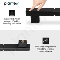 Plantex Mighty Aluminium 11 Inch Main Door Handle/Pull-Push Handle for Glass Door/3 Years Warranty - Pack of 1 (Black)-4