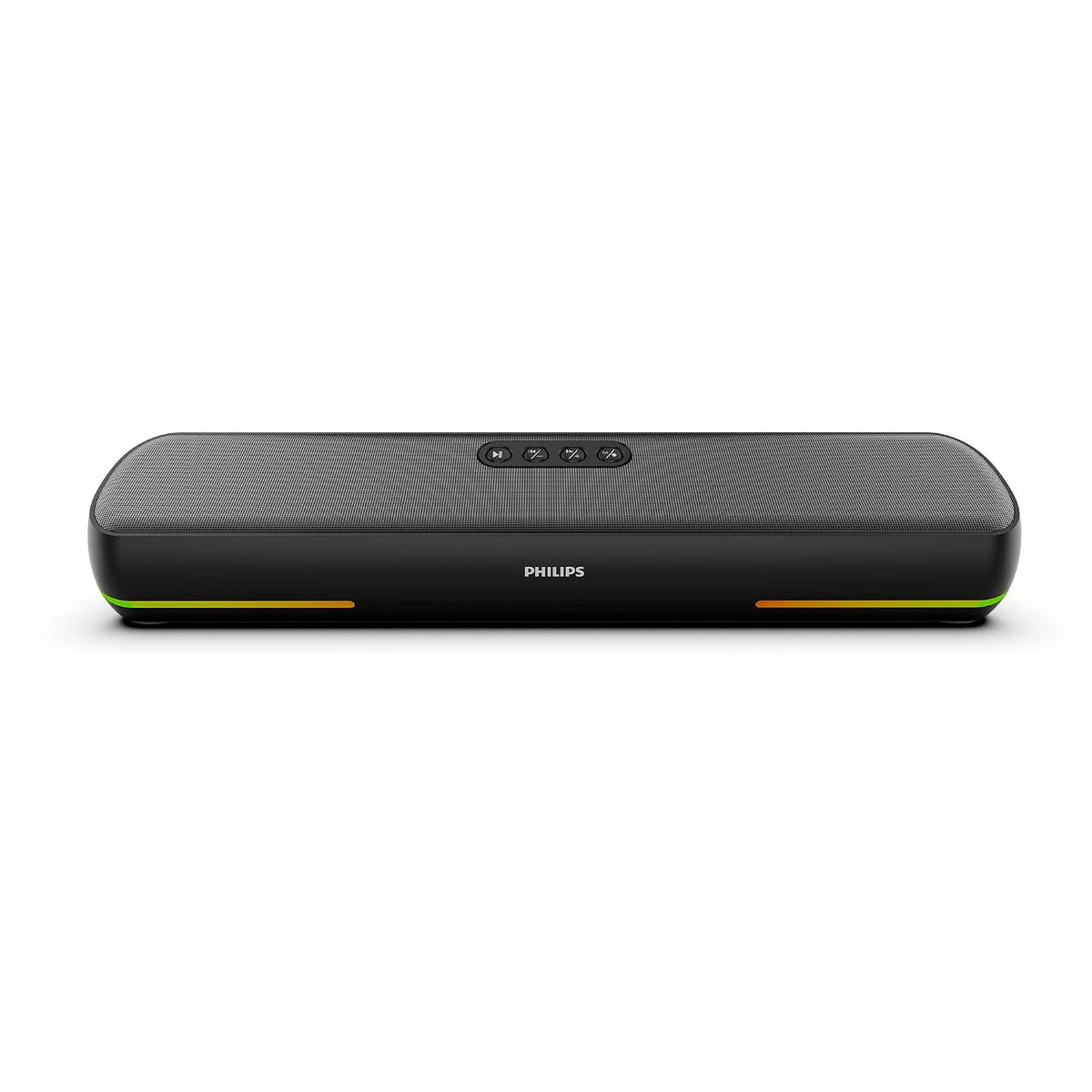 Philips TAB4120BK/94 Wireless Bluetooth Soundbar, 20W, 8H Playtime, Bluetooth 5.1, TWS Mode, RGB Light