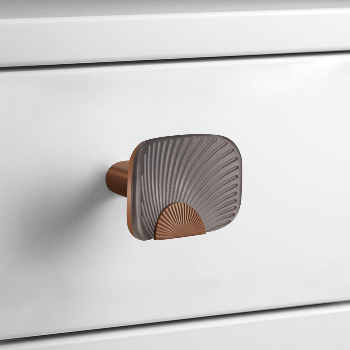 Plantex Knobs for Drawers/Drawer Knobs/Rectangle Knob for Cabinets/Pull-Push Knob for Kitchen/Bedroom/Drawer - Pack of 1 (Rose Gold & Satin Black)-3